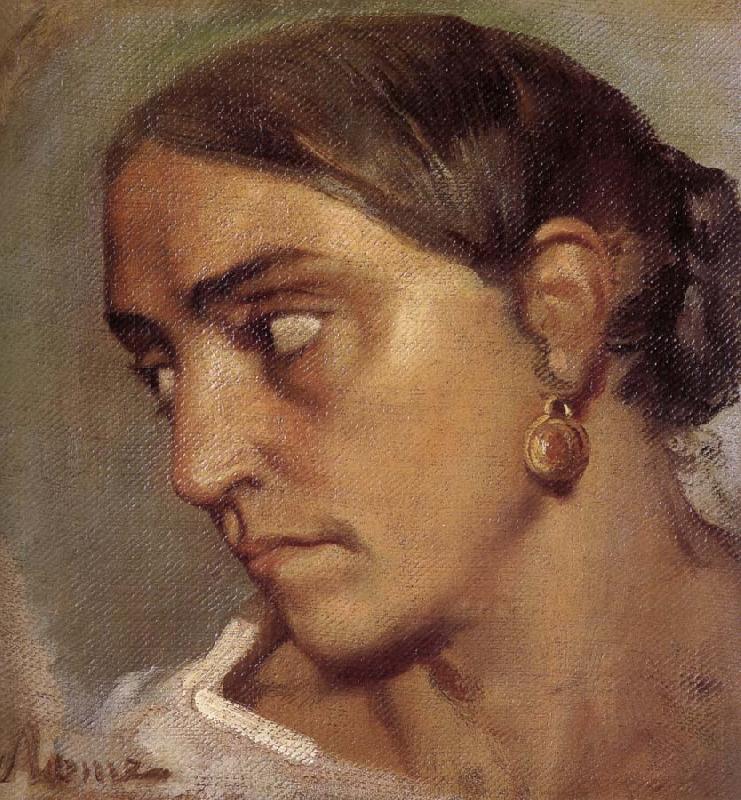 Theodore Chasseriau Etude de jeune italienne a la boucle d'oreille oil painting image